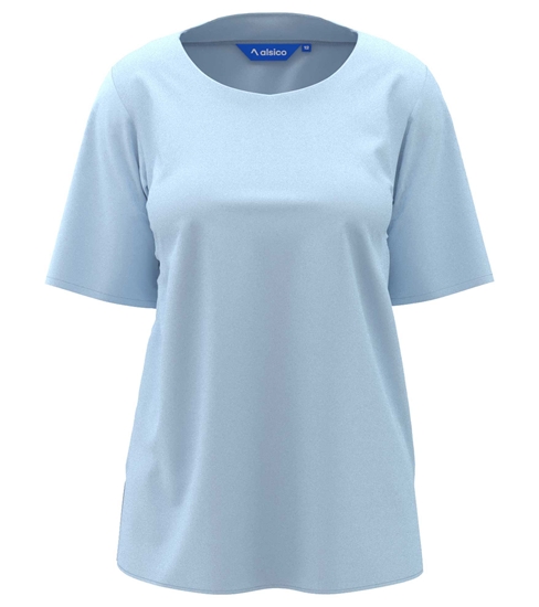 Picture of Round Neck Blouse - Sky Blue