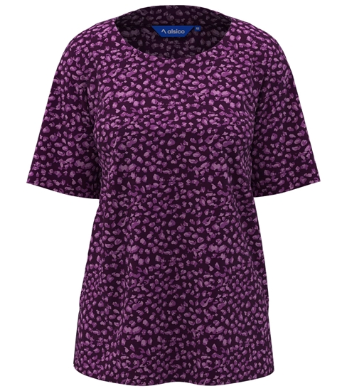 Picture of Round Neck Blouse - Lena / Plum