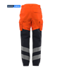 Picture of Male Contrast Hi Vis Trouser - Hi Vis Orange/Navy