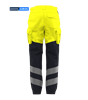 Picture of Male Contrast Hi Vis Trouser - Hi Vis Yellow/Navy