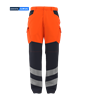 Picture of Male Contrast Hi Vis Trouser - Hi Vis Orange/Navy