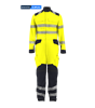 Picture of Men's Contrast Hi Vis Coverall BlueShd Contrast - Hi Vis Yellow/Navy