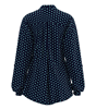 Picture of Roll Sleeve Blouse - Ella Navy/Aqua/White