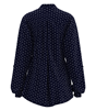 Picture of Roll Sleeve Blouse - Navy/White Ella Print