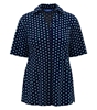 Picture of Loose Fit Blouse - Navy/Teal Darcey Print