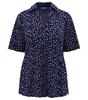 Picture of Loose Fit Blouse - Navy/Pink/Grey Darcey Print