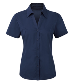 Picture of Semi-Fitted Short Sleeve Blouse