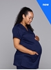 Picture of Maternity Scrub top - Navy