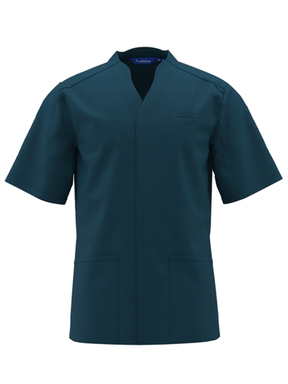 Picture of Male Notch Neck Tunic - Caribbean Blue