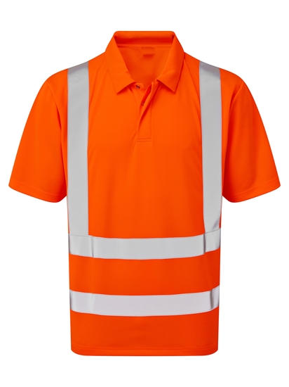 Picture of Hi-vis short sleeve polo shirt - Hi Vis Orange
