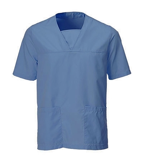 Picture of Unisex Scrub Top (145gsm) - Hospital Blue