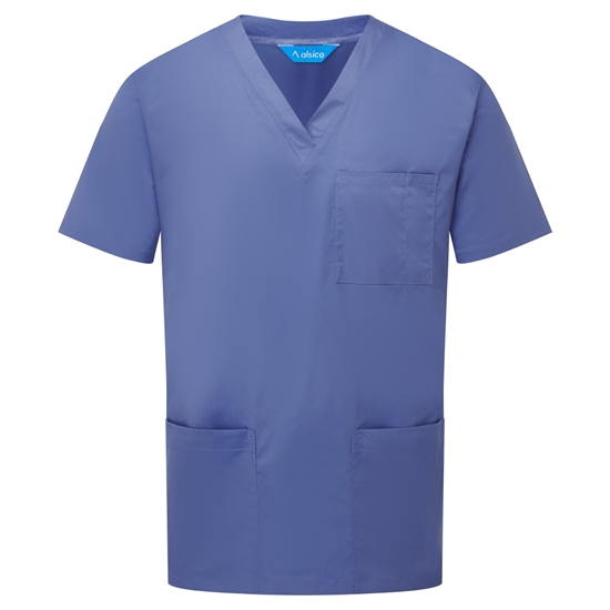 Picture of Unisex Classic Scrub Top - Metro Blue