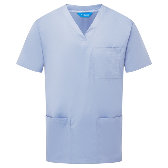 Picture of Unisex Classic Scrub Top - Sky Blue