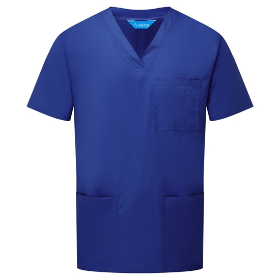 Picture of Unisex Classic Scrub Top - Royal Blue