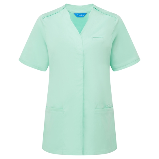 Picture of Female Notch Neck Tunic - Eau De Nil