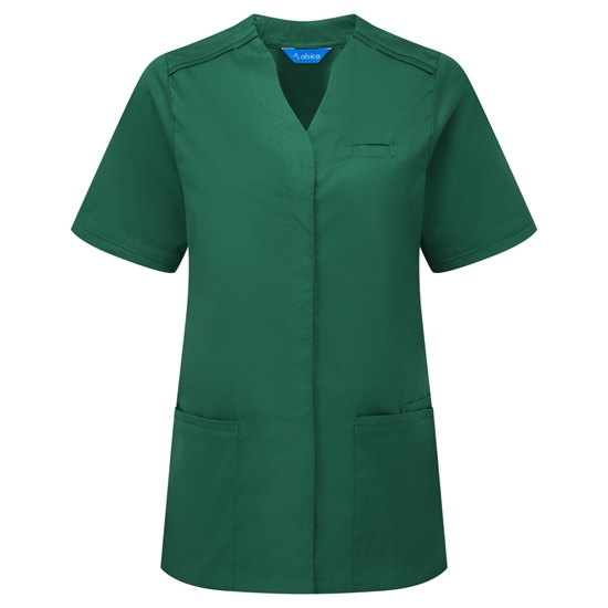 Picture of Female Notch Neck Tunic - Bottle Green