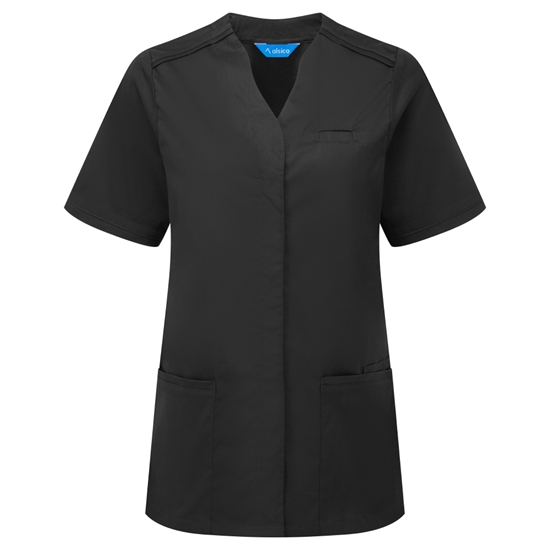 Picture of Female Notch Neck Tunic - Black