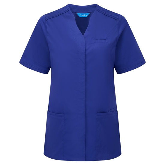 Picture of Female Notch Neck Tunic - Royal Blue