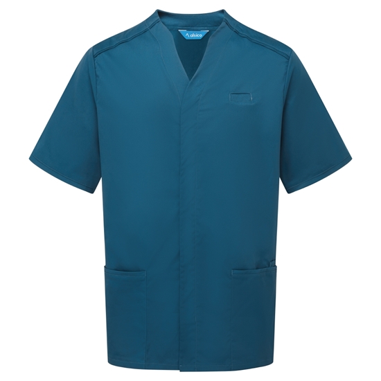 Picture of Male Notch Neck Tunic - Caribbean Blue