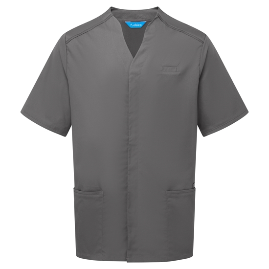 Picture of Male Notch Neck Tunic - Charcoal