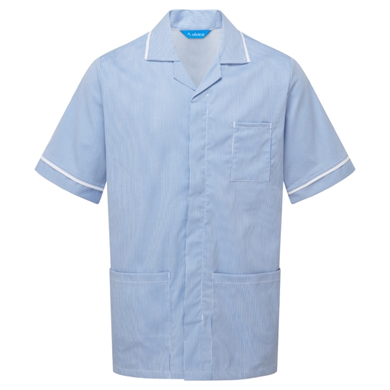 Picture of Stretch Male Tunic - Blue/White Stripe