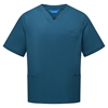 Picture of Unisex V-Neck Scrub Top - Caribbean Blue