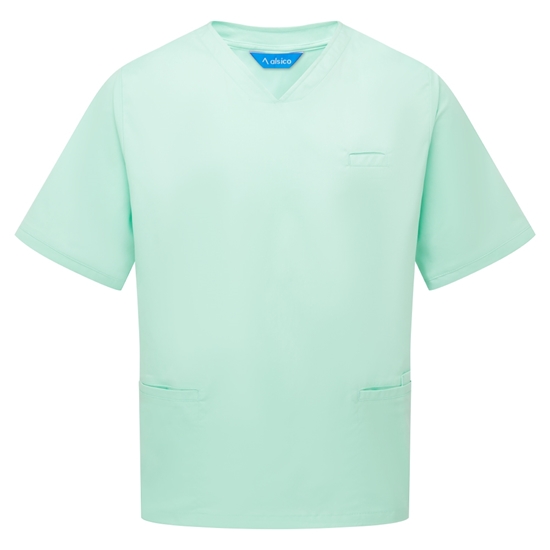 Picture of Unisex V-Neck Scrub Top - Eau De Nil