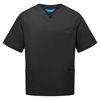 Picture of Unisex V-Neck Scrub Top - Black