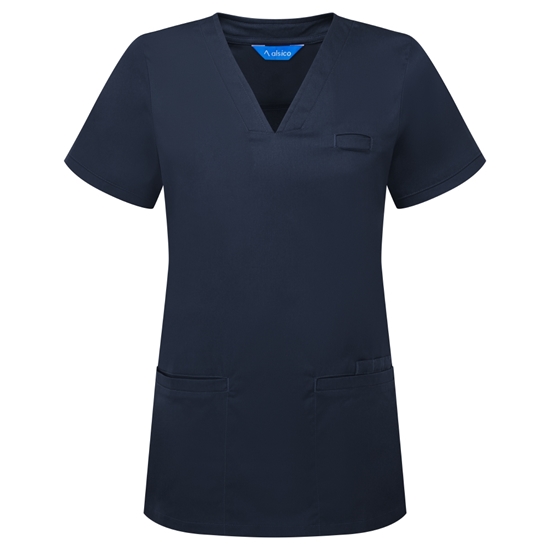 Picture of Female V-Neck Scrub Top - Eclipse