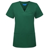 Picture of Female V-Neck Scrub Top - Bottle Green