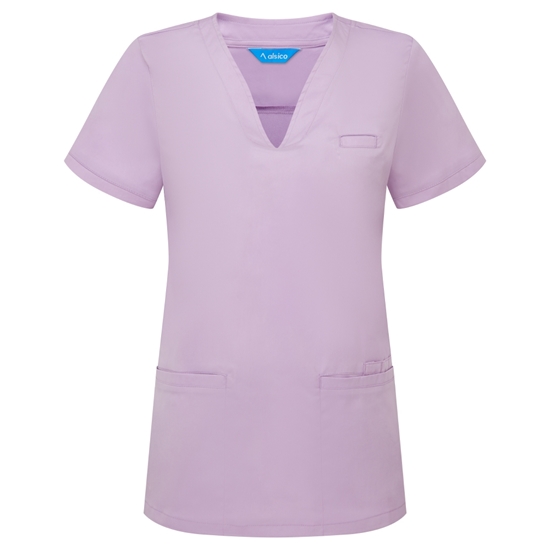 Picture of Female V-Neck Scrub Top - Lilac